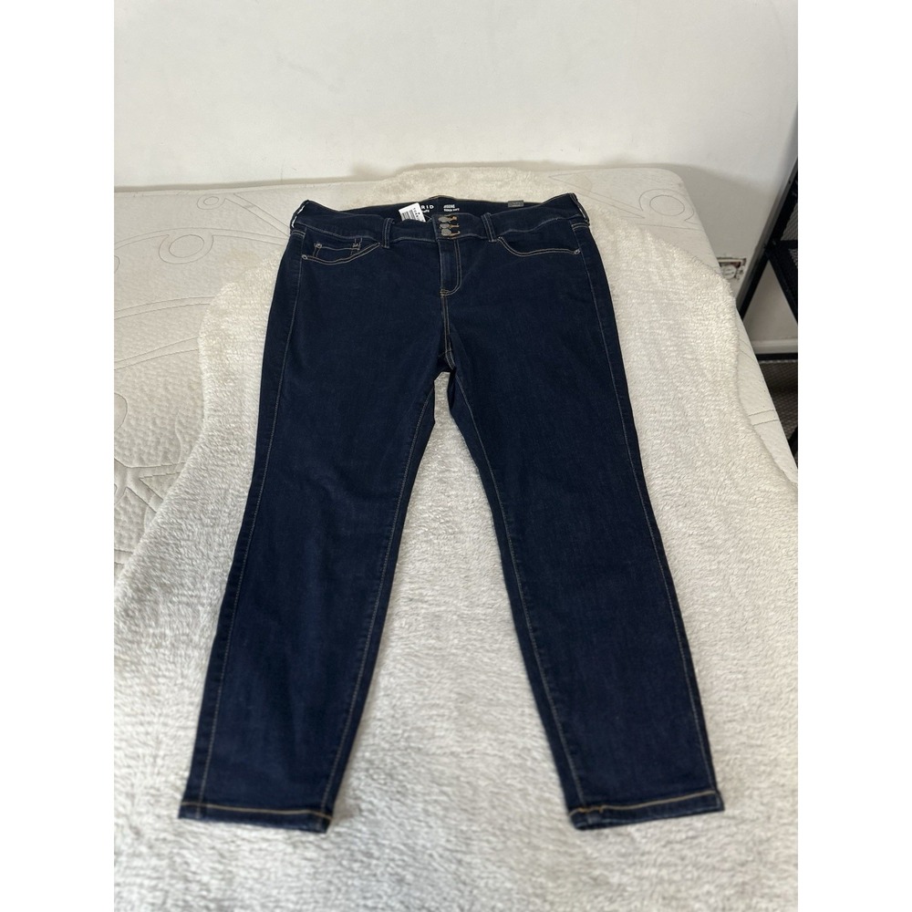 New Torrid Jeggings Women's Blue Denim Pants Size 22 Short Dark Wash Soft NWT